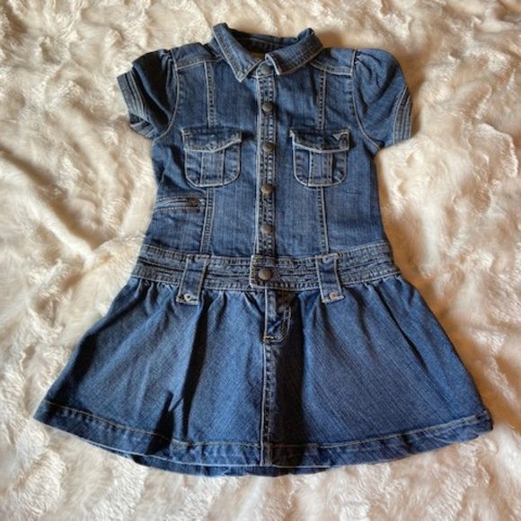 Guess Blue Denim  Dress Girl's Size 6X - Picture 1 of 13